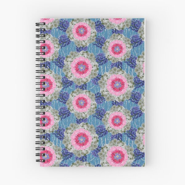 Item preview, Spring Flower Alternating Radials on Blue designed and sold by Digitalmyth's Designs.