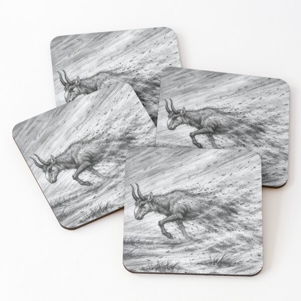 Item preview, Saiga Antelope Dust Storm Surrender to Harsh Survival designed and sold by WildlifeInc.