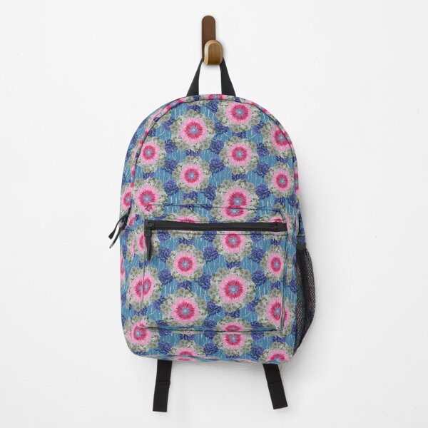 Item preview, Spring Flower Alternating Radials on Blue designed and sold by Digitalmyth's Designs.