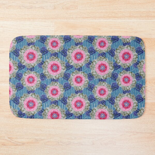 Item preview, Spring Flower Alternating Radials on Blue designed and sold by Digitalmyth's Designs.
