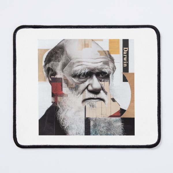 Item preview, Charles Darwin – Evolution Collage Portrait Art Print | Science Natural Selection Biology Poster designed and sold by OzzFrequency.