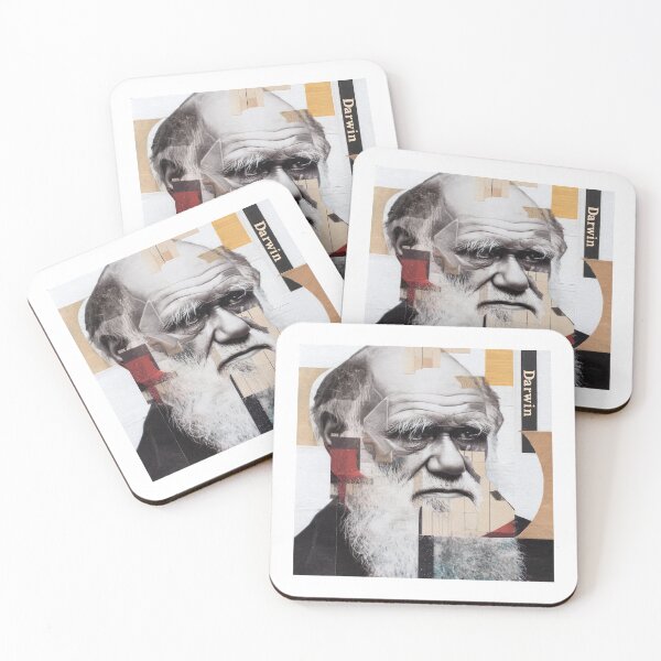 Item preview, Charles Darwin – Evolution Collage Portrait Art Print | Science Natural Selection Biology Poster designed and sold by OzzFrequency.