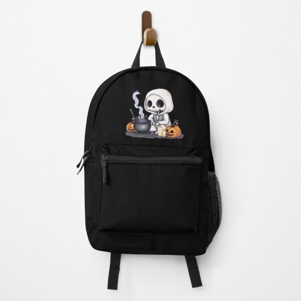 Item preview, Cute Halloween Skeleton Witch Sticker | Kawaii Spooky Pumpkin Art designed and sold by SkeletonMood.