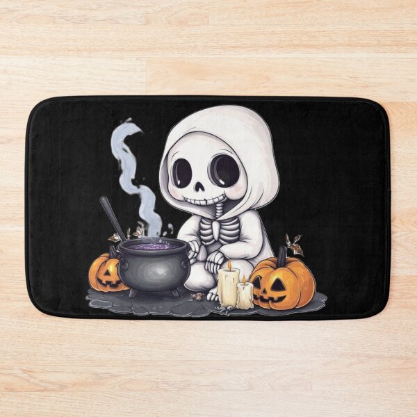 Item preview, Cute Halloween Skeleton Witch Sticker | Kawaii Spooky Pumpkin Art designed and sold by SkeletonMood.