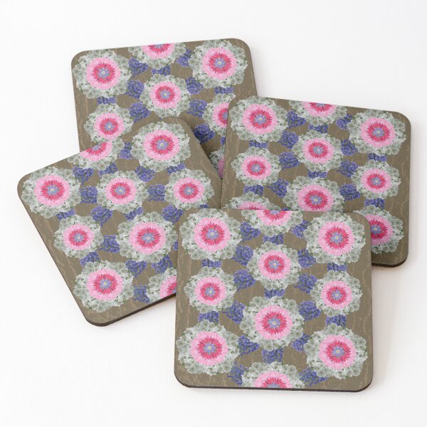 Item preview, Spring Flower Alternating Radials on Brown designed and sold by Digitalmyth's Designs.