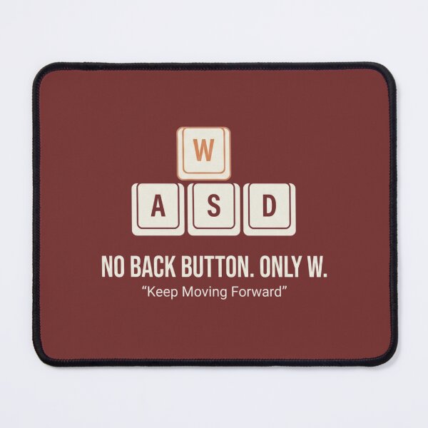Item preview, No Back Button Only W – Gamer Mindset Motivation designed and sold by ZAKE-store.