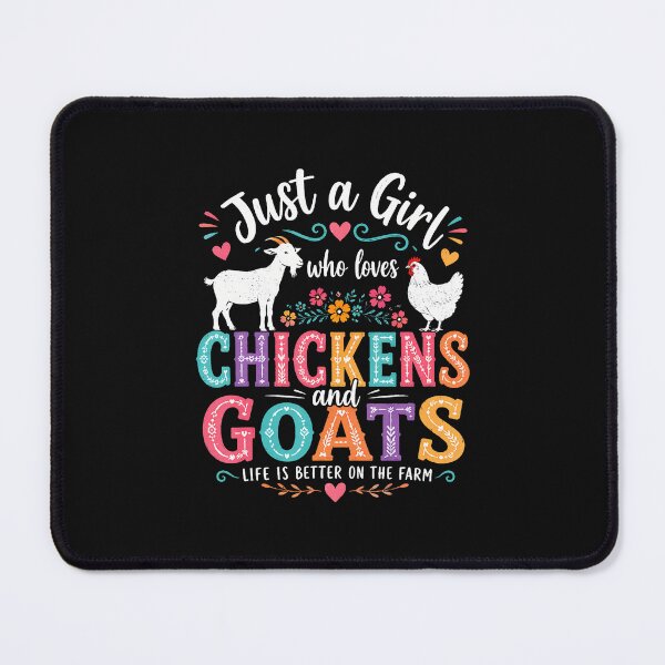 Item preview, Just A Girl Who Loves Chickens And Goats Farm Animal Floral designed and sold by Jackstudioo.