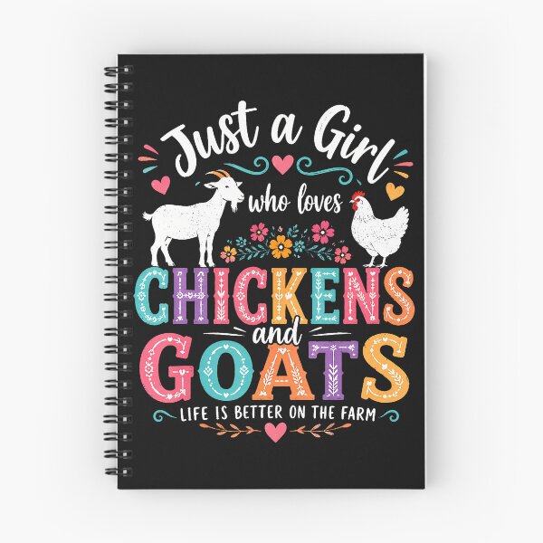 Item preview, Just A Girl Who Loves Chickens And Goats Farm Animal Floral designed and sold by Jackstudioo.