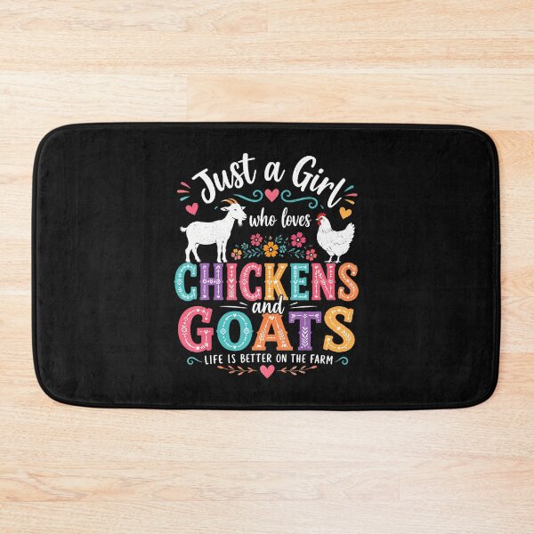 Item preview, Just A Girl Who Loves Chickens And Goats Farm Animal Floral designed and sold by Jackstudioo.