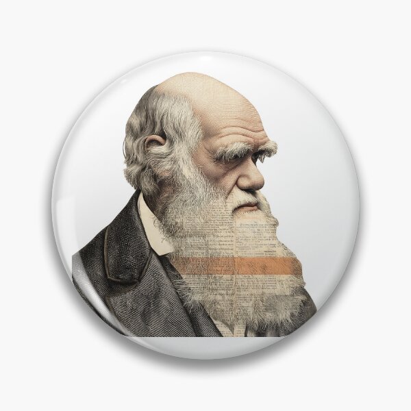 Item preview, Charles Darwin – Evolution Collage Portrait Art Print | Science Natural Selection Biology Poster designed and sold by OzzFrequency.