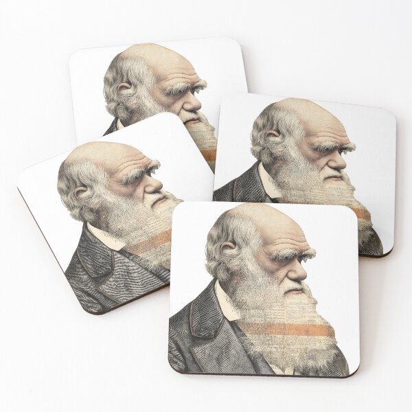 Item preview, Charles Darwin – Evolution Collage Portrait Art Print | Science Natural Selection Biology Poster designed and sold by OzzFrequency.