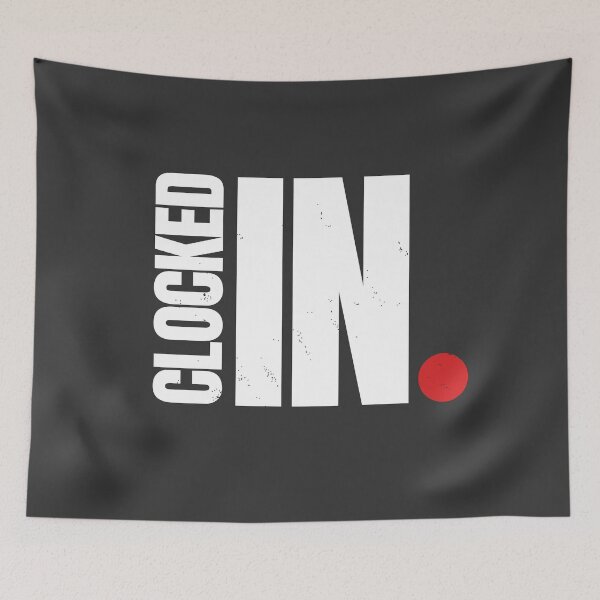 Item preview,  Clocked In Nurse Funny Graphic T-Shirt Black designed and sold by KiwyStudio.