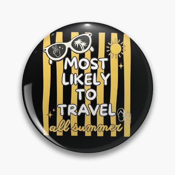 Item preview, Most Likely To Travel All Summer Vacation Preppy Aesthetic designed and sold by VGAfanatic.