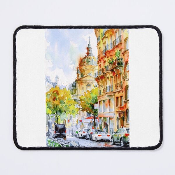 Item preview, Chapelle Sainte-Ursule de la Sorbonne Paris Watercolor designed and sold by caracatita75.