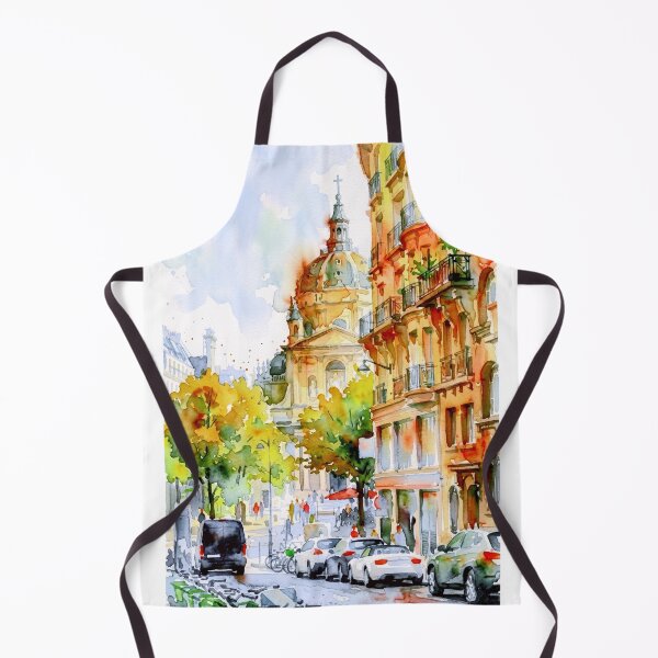 Item preview, Chapelle Sainte-Ursule de la Sorbonne Paris Watercolor designed and sold by caracatita75.