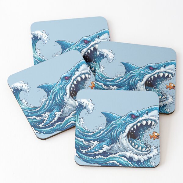 Item preview, Monstrous Blue Shark: Attack of the Giant Wave, a predatory tsunami on a fish! designed and sold by Alan-David.