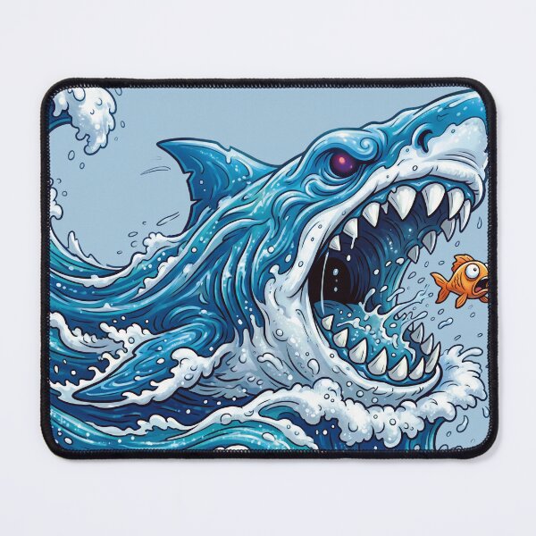 Item preview, Monstrous Blue Shark: Attack of the Giant Wave, a predatory tsunami on a fish! designed and sold by Alan-David.