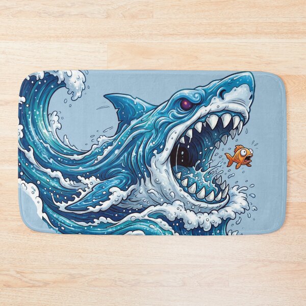Item preview, Monstrous Blue Shark: Attack of the Giant Wave, a predatory tsunami on a fish! designed and sold by Alan-David.