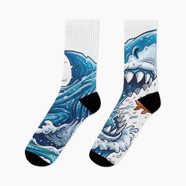 Item preview, Monstrous Blue Shark: Attack of the Giant Wave, a predatory tsunami on a fish! designed and sold by Alan-David.