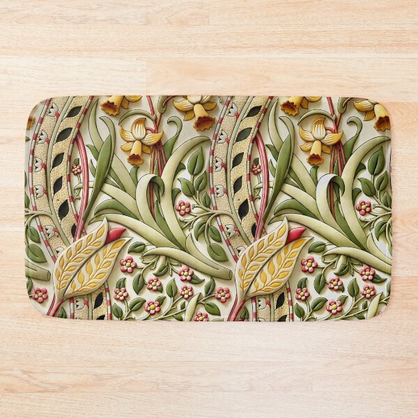 Item preview, William Morris Daffodils Floral Wallpaper designed and sold by Vicky Brago-Mitchell®.