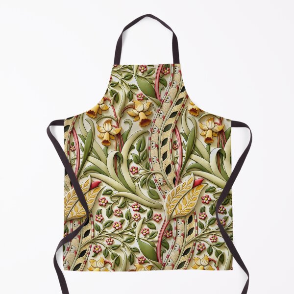 Item preview, William Morris Daffodils Floral Wallpaper designed and sold by Vicky Brago-Mitchell®.