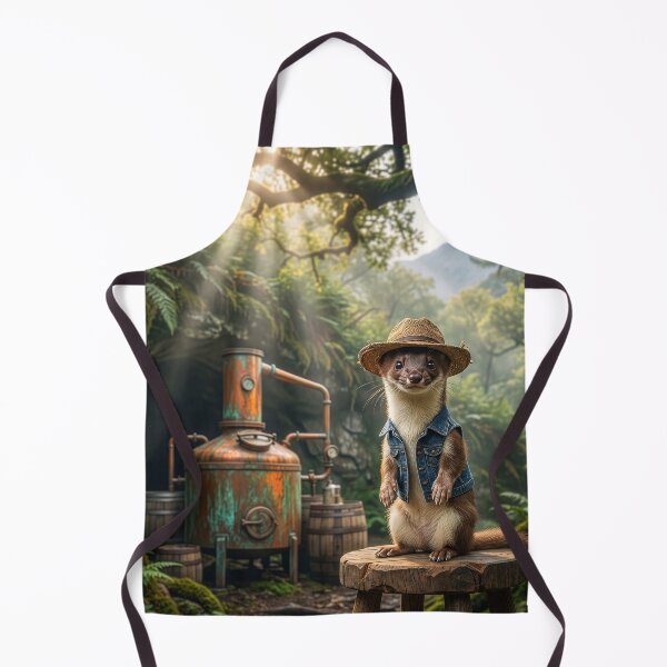 Item preview, Stoat Runs Moonshine designed and sold by Tridentulus.