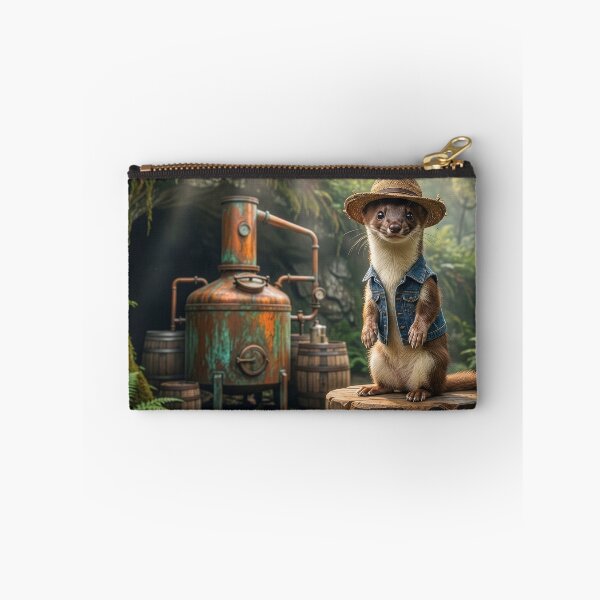 Item preview, Stoat Runs Moonshine designed and sold by Tridentulus.