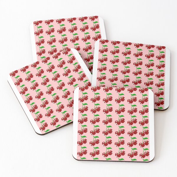 Item preview, pink sparkle cherries designed and sold by rbc.