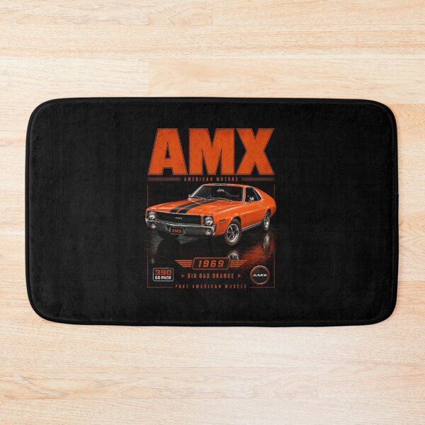 Item preview, 1969 AMC AMX Big Bad Orange Classic Muscle Car Vintage Art designed and sold by TheArtOfCar.