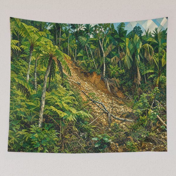 Item preview, Landslide in Toro Negro Rainforest - Puerto Rico designed and sold by www.elyunqueprints.store.