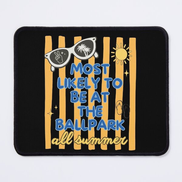 Item preview, Most Likely To Be At The Ballpark All Summer Preppy Aesthetic designed and sold by VGAfanatic.