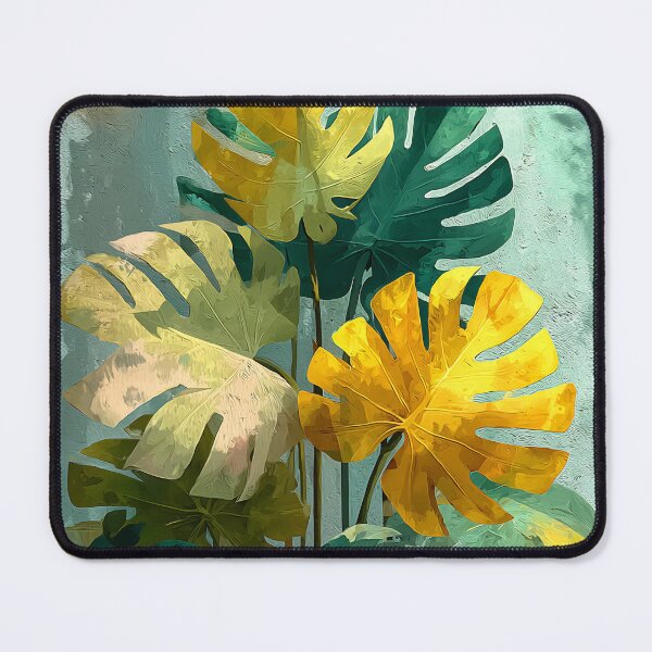Item preview, Elegant Monstera Botanical Art, Teal Green and Gold Tropical Illustration designed and sold by daila70.