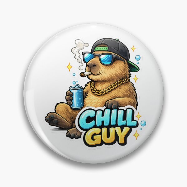 Item preview, Chill Guy Capybara Sticker designed and sold by Ode2.