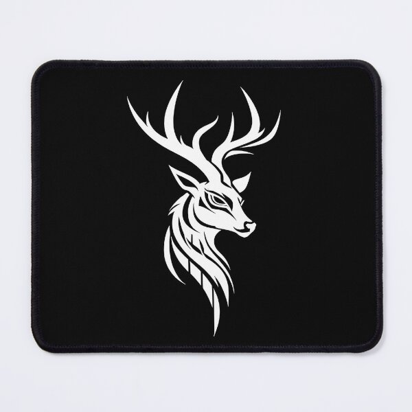 Item preview, Minimalist Stag Head Line Art Sketch Abstract Wildlife designed and sold by UrbanPrts.