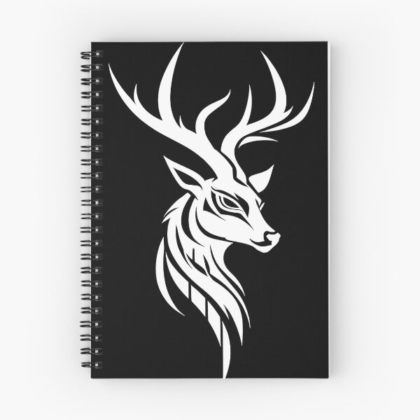 Item preview, Minimalist Stag Head Line Art Sketch Abstract Wildlife designed and sold by UrbanPrts.