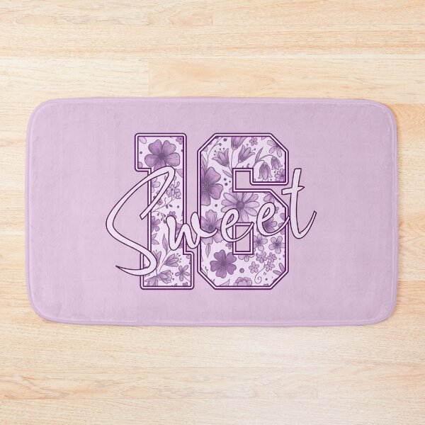 Item preview, Sweet 16 Purple Lavender Floral Birthday Gift for Girls | Elegant Hand-Drawn Flowers designed and sold by PryntedLabs.