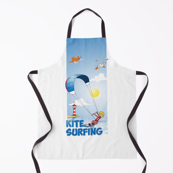 Item preview, Funny kitesurfing cartoon style illustration designed and sold by Stef Ringoot, cartoons and illustrations.