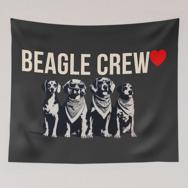 Item preview, Beagle Crew – Urban Dog Icons designed and sold by GALOGO – Art for Sighthounds & Animal Welfare.