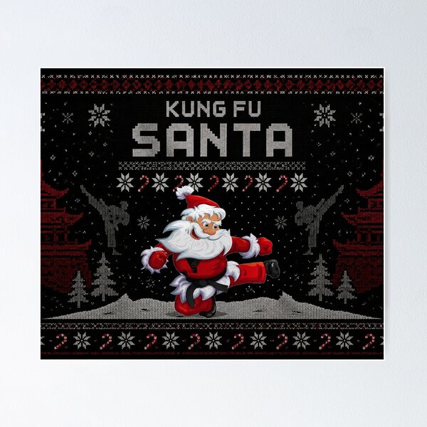 Item preview, Kung Fu Santa Holiday Warrior designed and sold by Fei Long Design Hub.