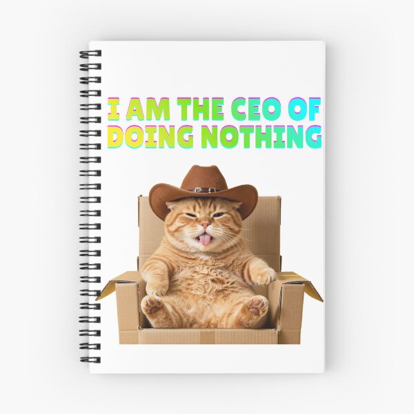 Item preview, CEO of Doing Nothing Funny Cowboy Cat Meme designed and sold by ANoelleART.