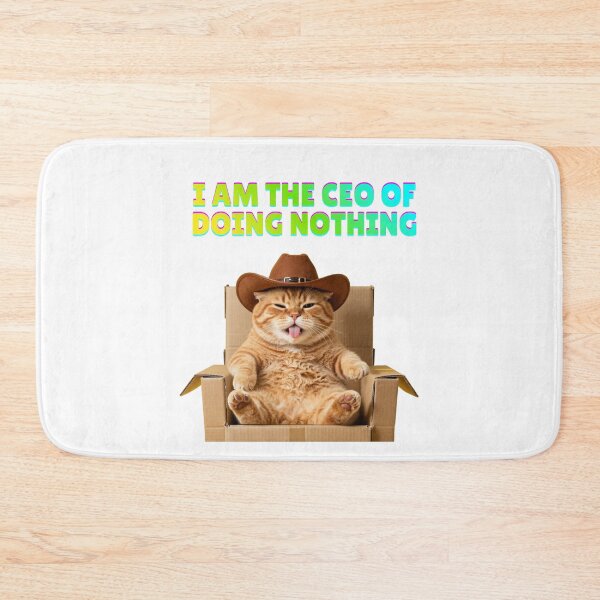Item preview, CEO of Doing Nothing Funny Cowboy Cat Meme designed and sold by ANoelleART.