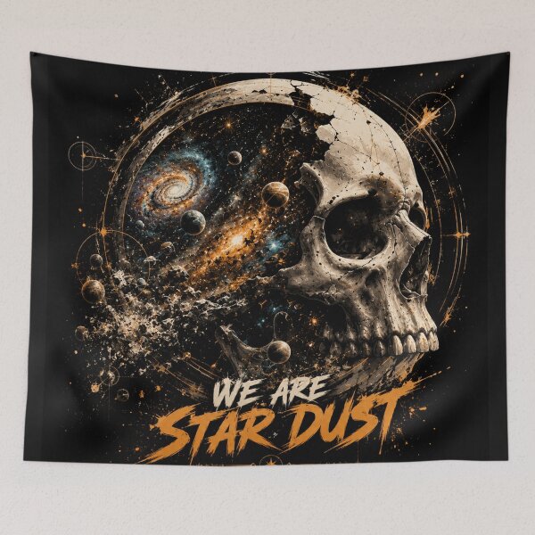 Item preview, We Are Star Dust Cosmic Skull Graphic Tee | Galaxy Universe Streetwear Art | Dark Space Aesthetic Design designed and sold by Emoji Emblems.