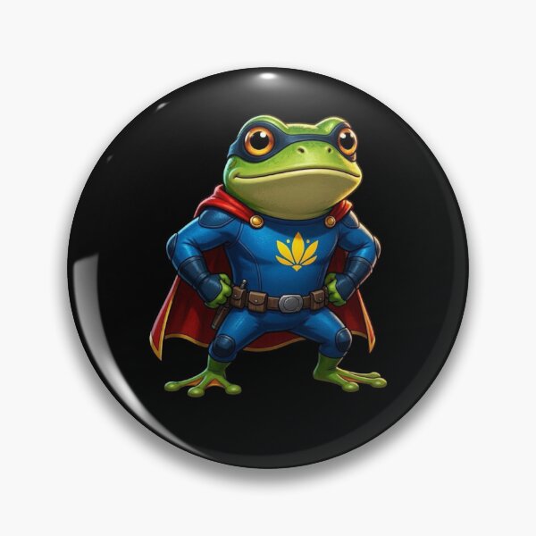 Item preview, Super Hero Frog designed and sold by TheEndDesign.