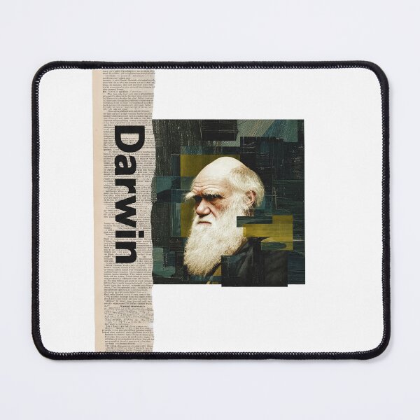 Item preview, Charles Darwin – Evolution Collage Portrait Art Print | Science Natural Selection Biology Poster designed and sold by OzzFrequency.