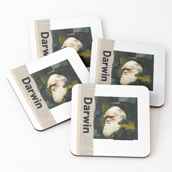 Item preview, Charles Darwin – Evolution Collage Portrait Art Print | Science Natural Selection Biology Poster designed and sold by OzzFrequency.