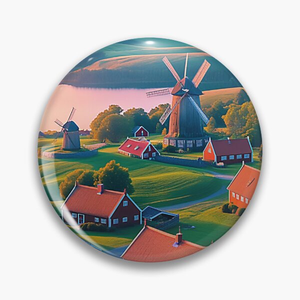 Item preview, Village of the Golden Mills designed and sold by LofiHorizon.