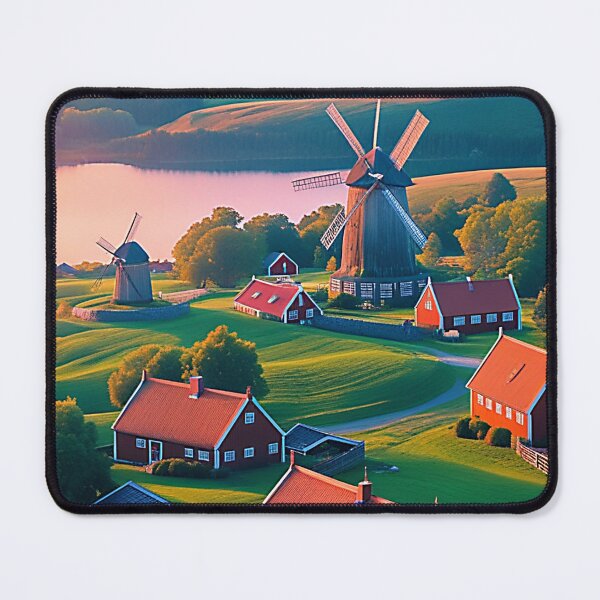 Item preview, Village of the Golden Mills designed and sold by LofiHorizon.