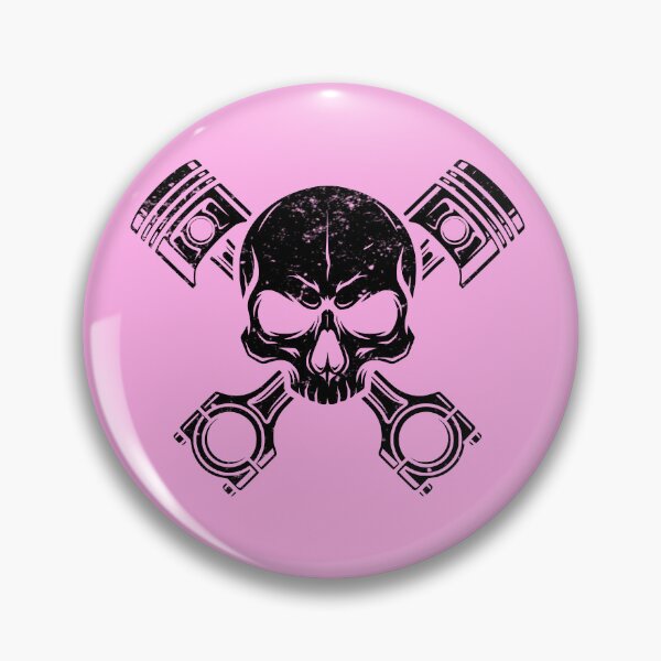 Item preview, Hardcore Mechanic Piston Skull Engine Graphic - Black designed and sold by Skulls & Calaveras.