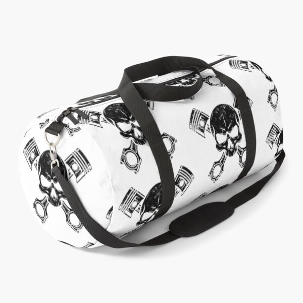 Item preview, Hardcore Mechanic Piston Skull Engine Graphic - Black designed and sold by Skulls & Calaveras.