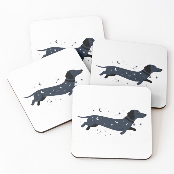 Item preview, Celestial Dachshund Floating in Deep Space designed and sold by NadinGerasi.